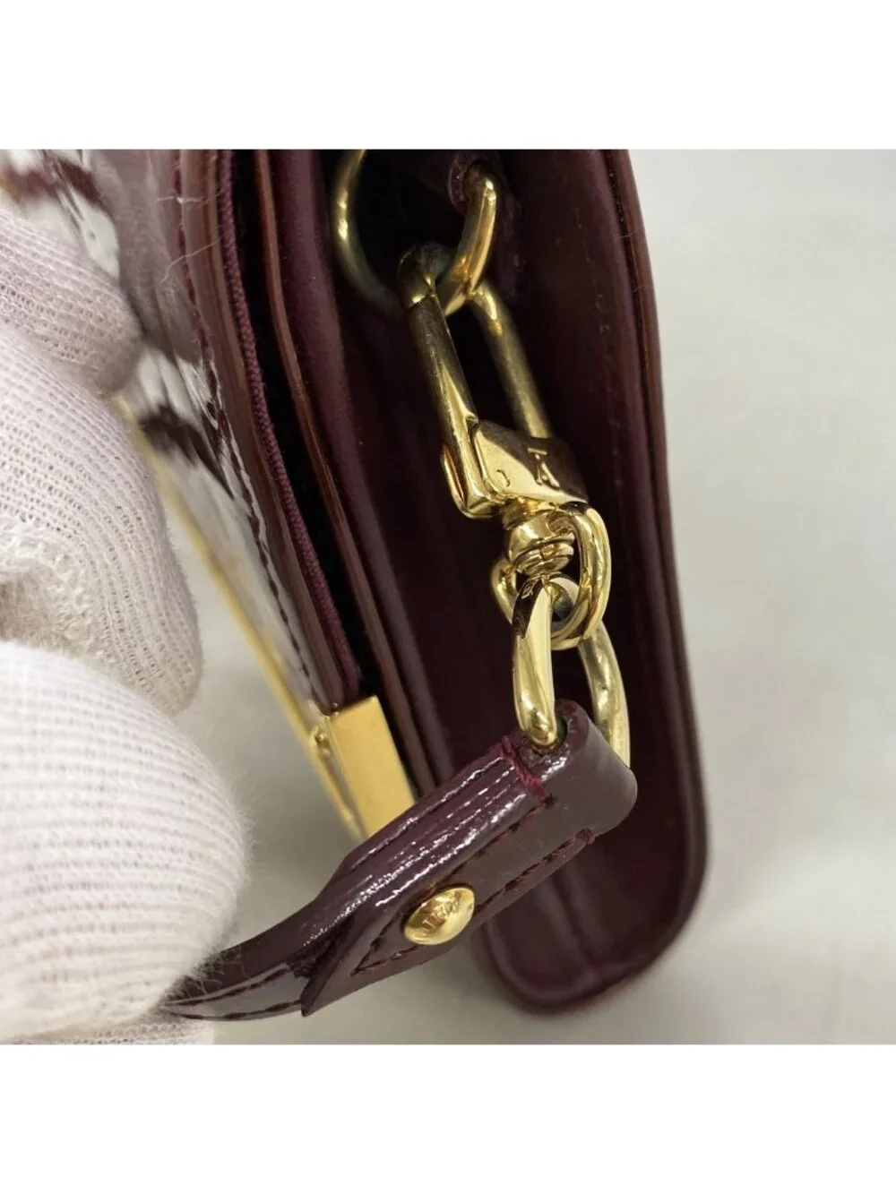 Louis Vuitton Shoulder Bag Vernis Rossmore PM Rouge Fauvist